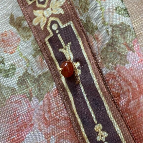 Zimmermann Floral Print Long Sleeve Silk Satin Dress NWT - Picture 6 of 9